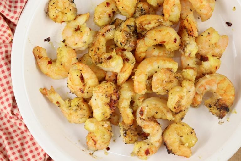 Honey Mustard Shrimp on a plate
