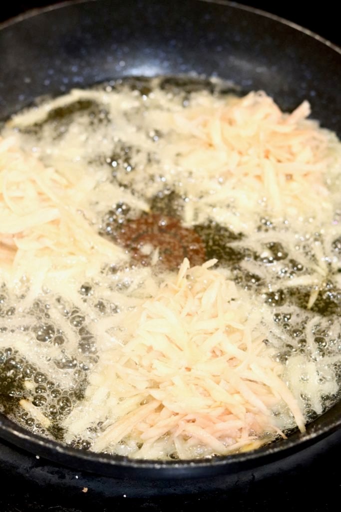 Frying Hash Browns
