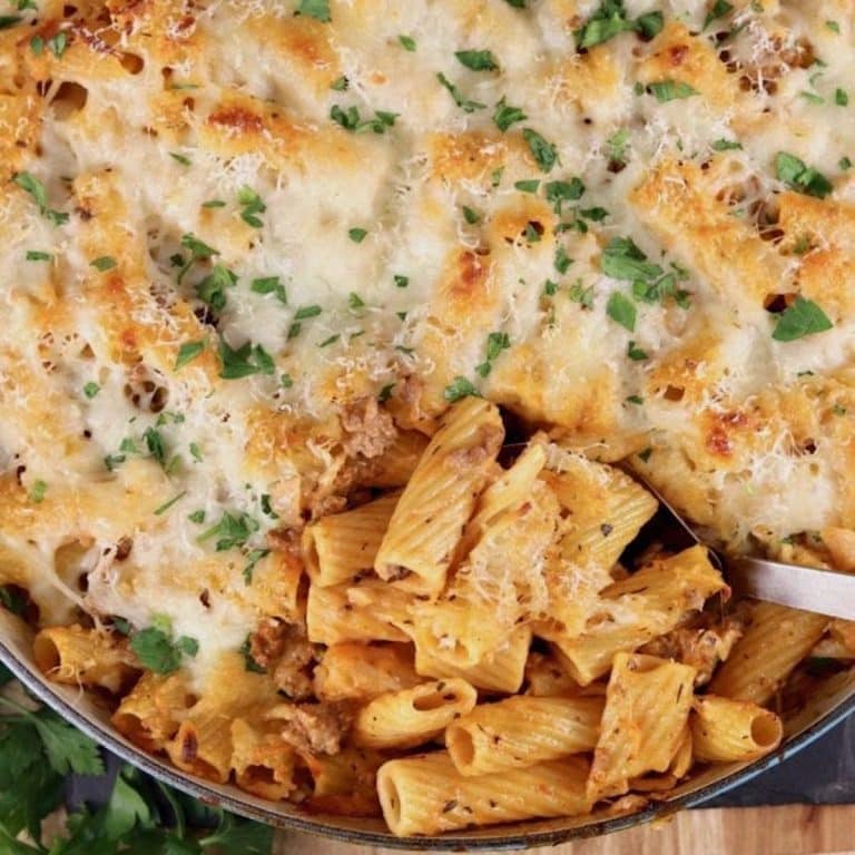 Beef Rigatoni casserole.