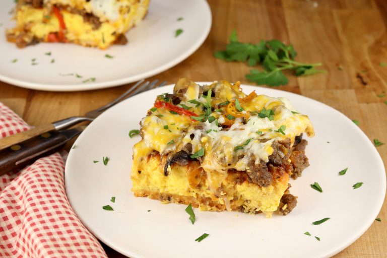 Breakfast Egg and Pizza Casserole