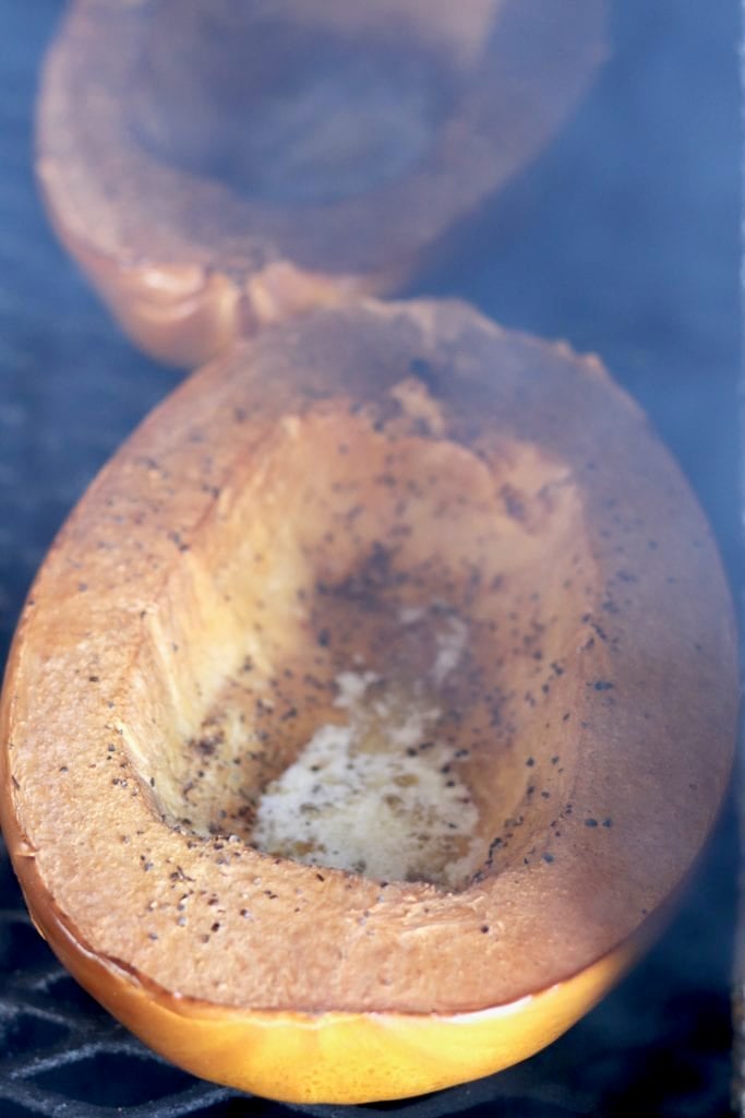 Cooking spaghetti squash on the grill
