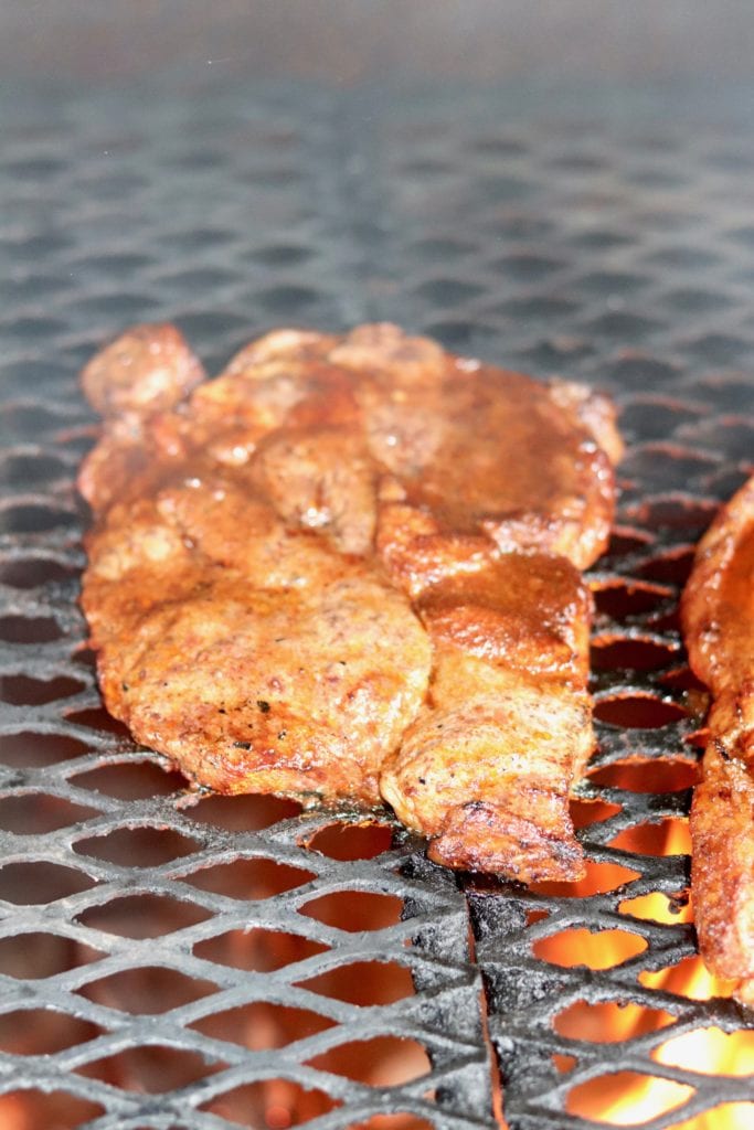 Grilling sirloin steak for tacos