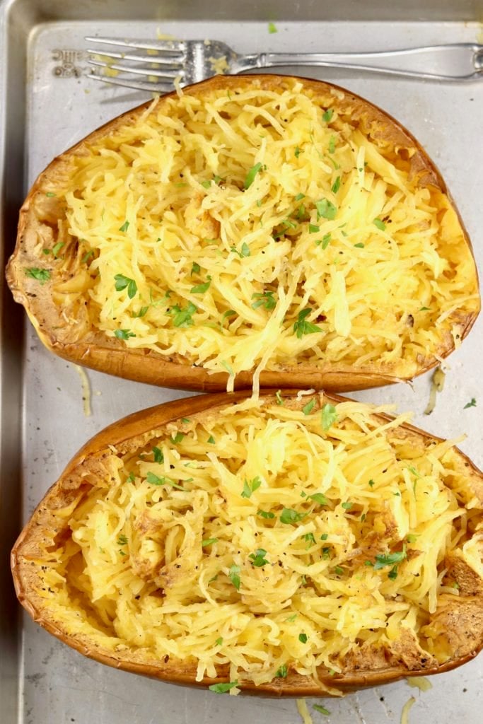 Parmesan and herb Spaghetti Squash