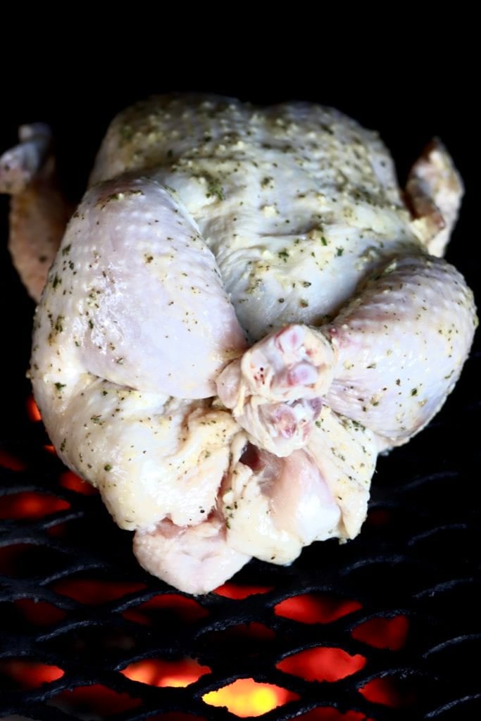 How to grill a whole chicken