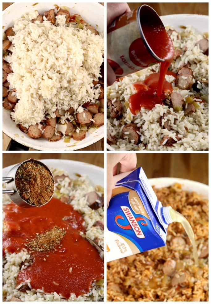 HOw to make sausage rice skillet