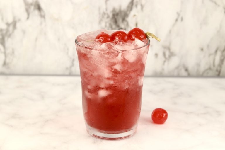 Woo-Woo Cocktail garnished with cherries