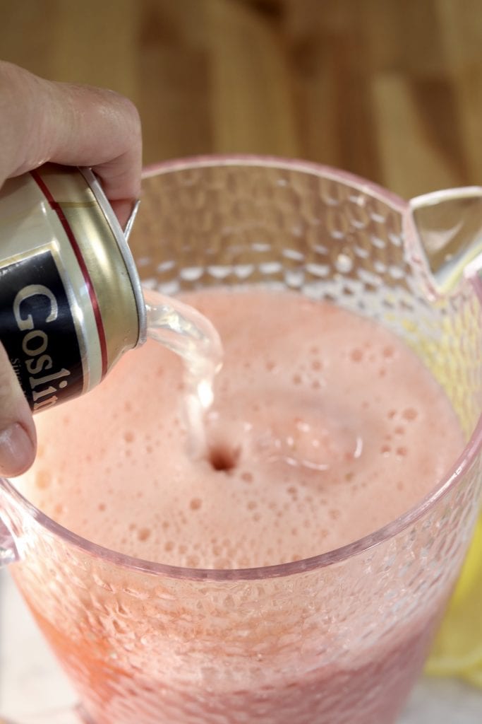 Strawberry Lemonade with GInger Beer
