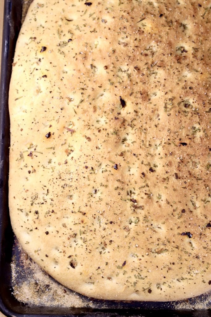 Baked Focaccia Bread 