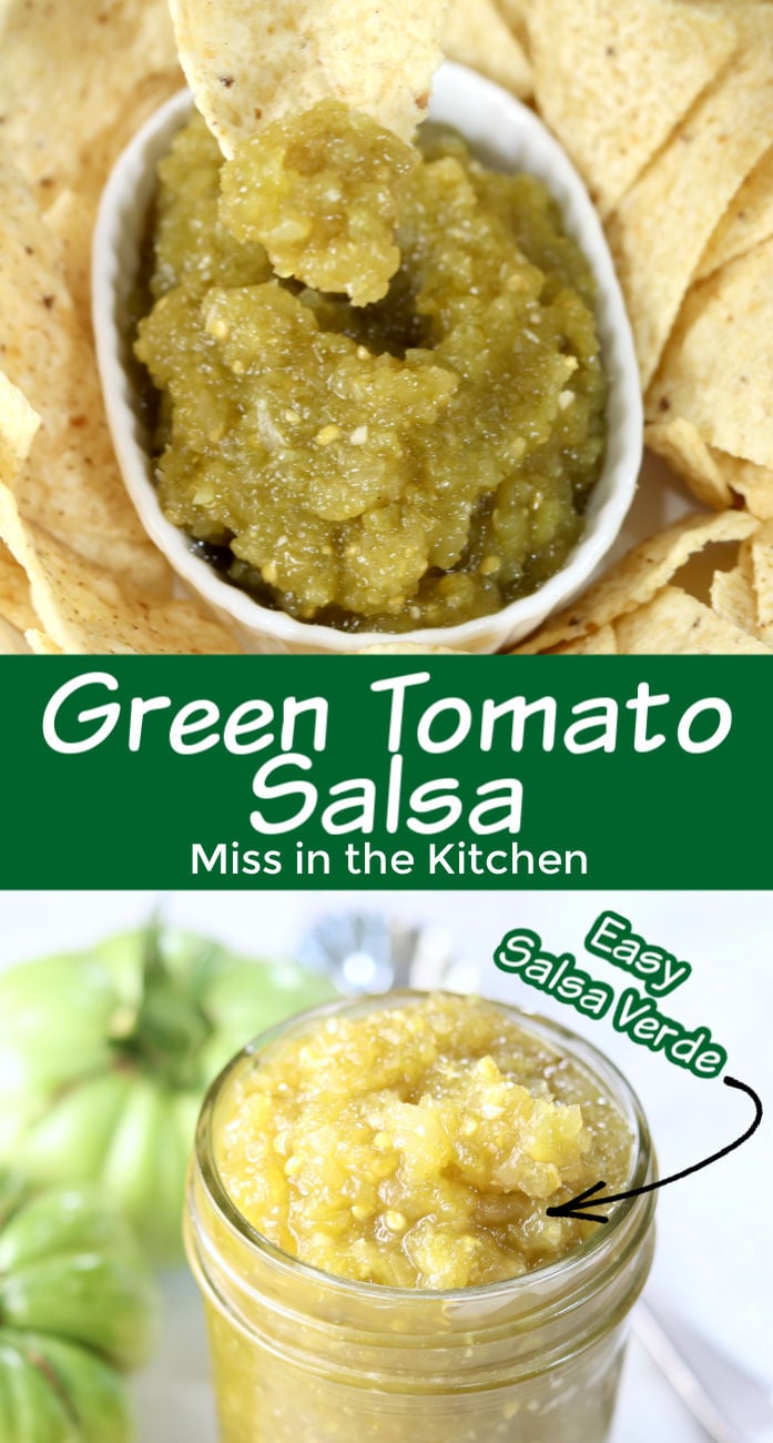 Green Tomato Salsa collage