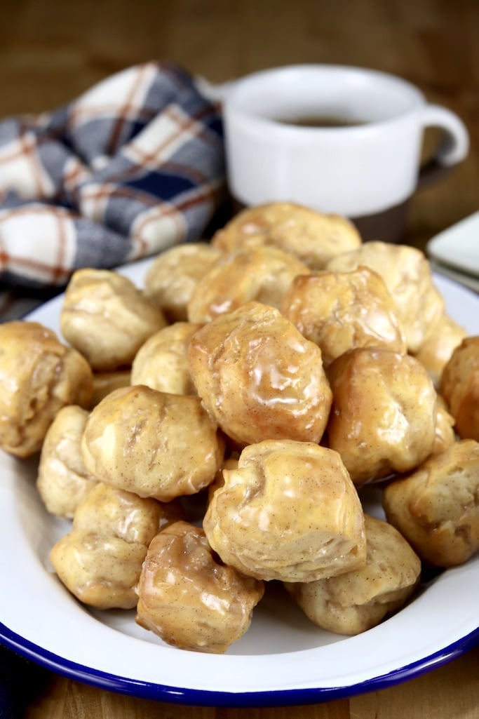 Platter of maple glazed donut holes