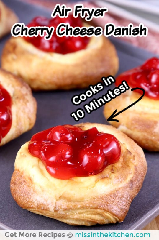 Air Fryer Cherry Cheese Danish