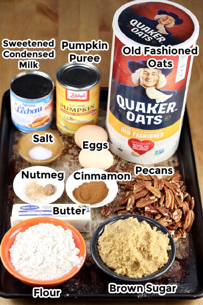 Pumpkin Pecan Crisp Ingredients