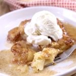 Apple Dumplings with Vanilla Ice Cream