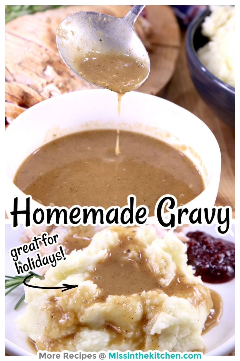 Homemade Gravy collage
