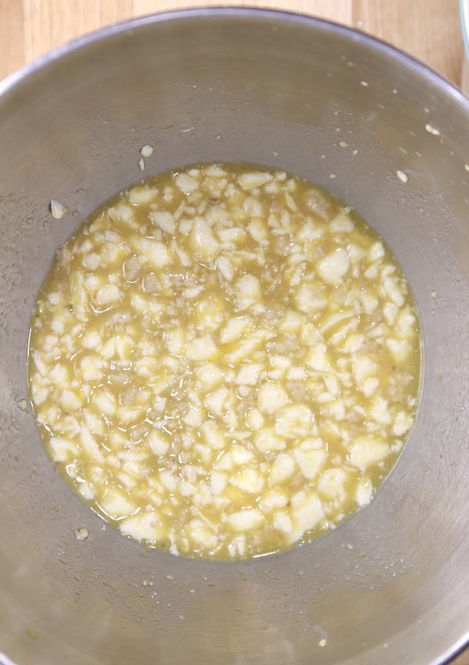 Mixing dinner rolls