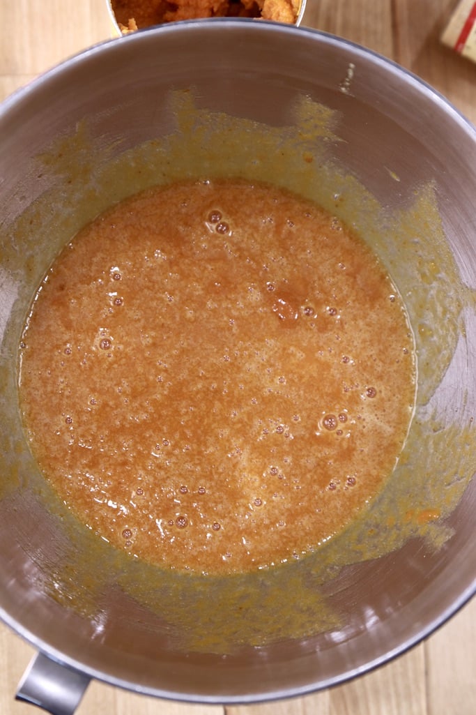 Pumpkin cake mixture