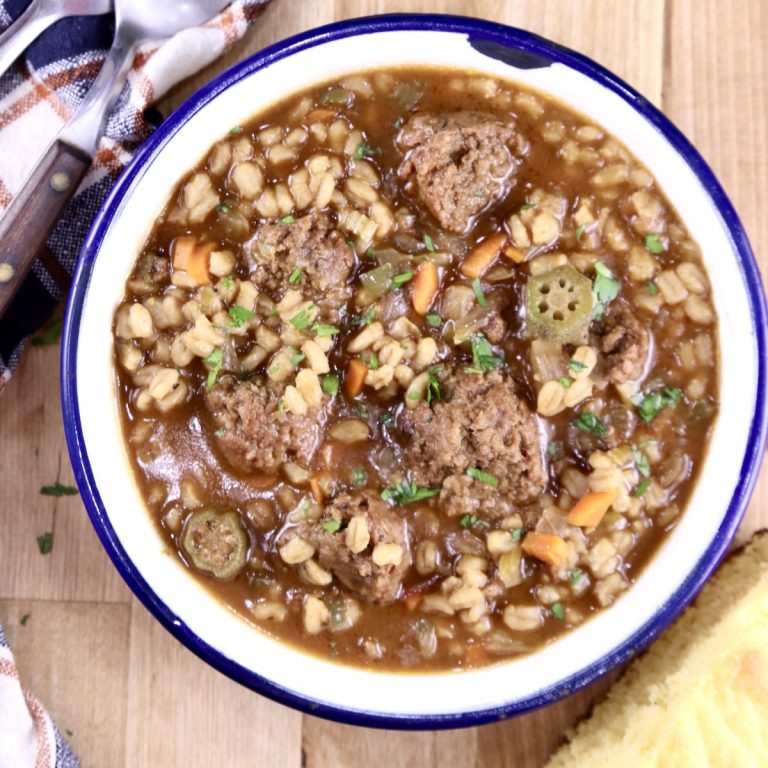 Smoked Sausage Barley Soup