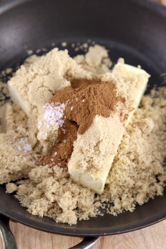 Brown sugar, butter, cinnamon, salt for apple dumpling sauce