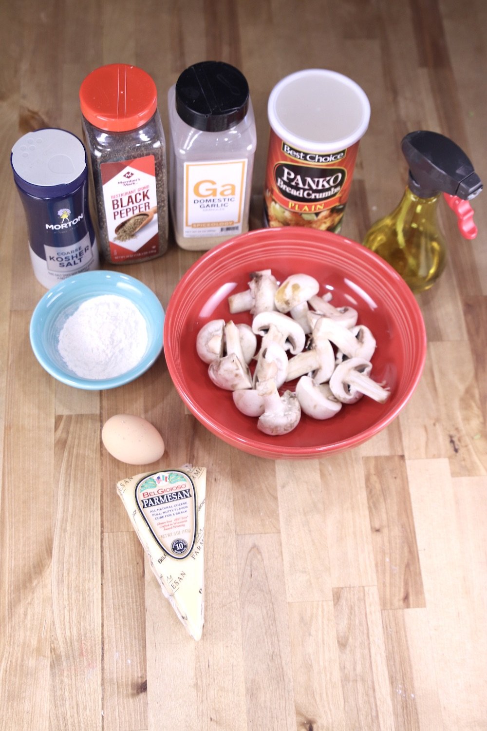 air fryer mushrooms ingredients