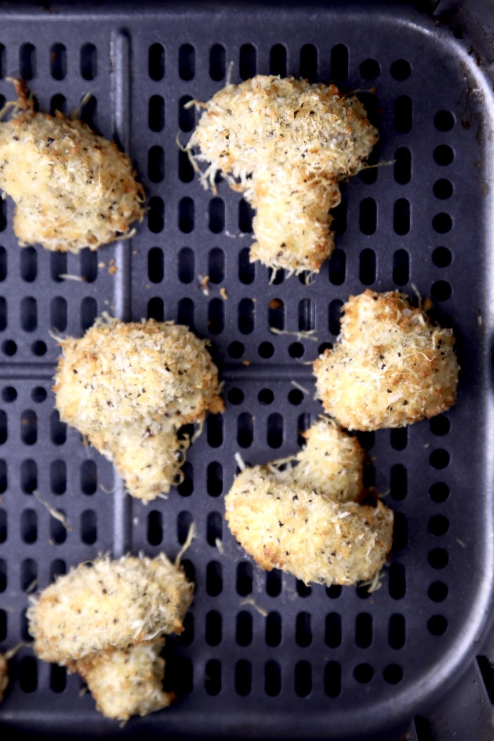 Crispy air fried mushrooms