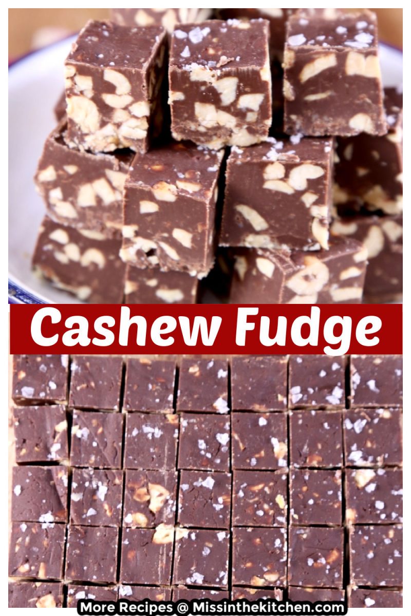 Cashew Fudge collage