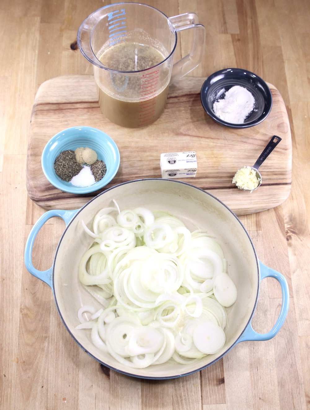 Ingredients for French Onion Soup