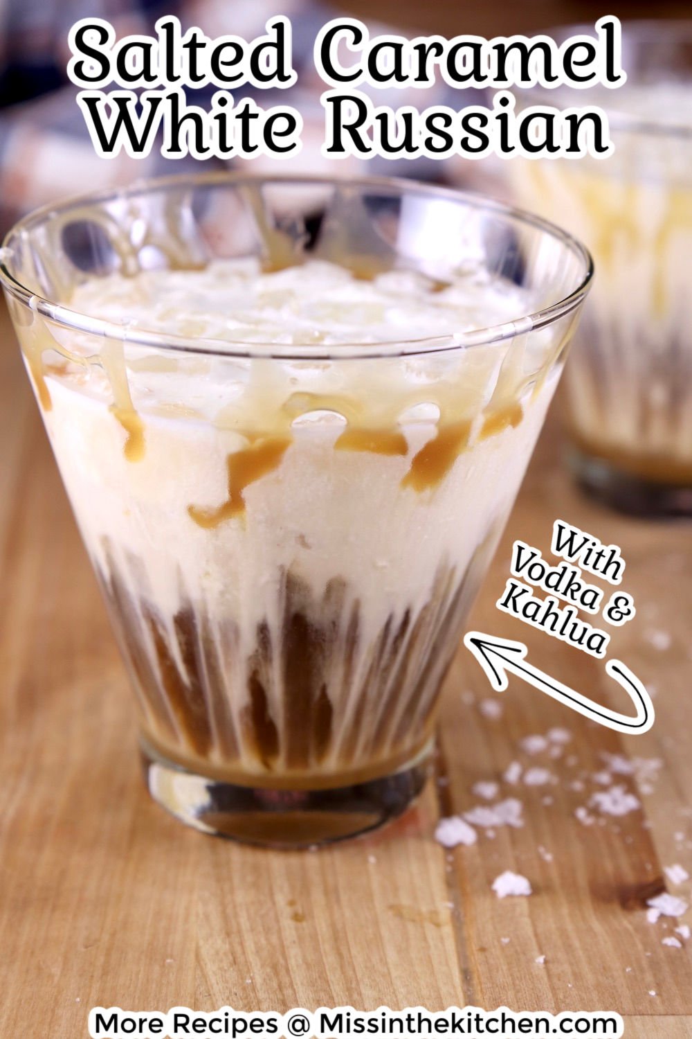 Salted Caramel White Russian Cocktail