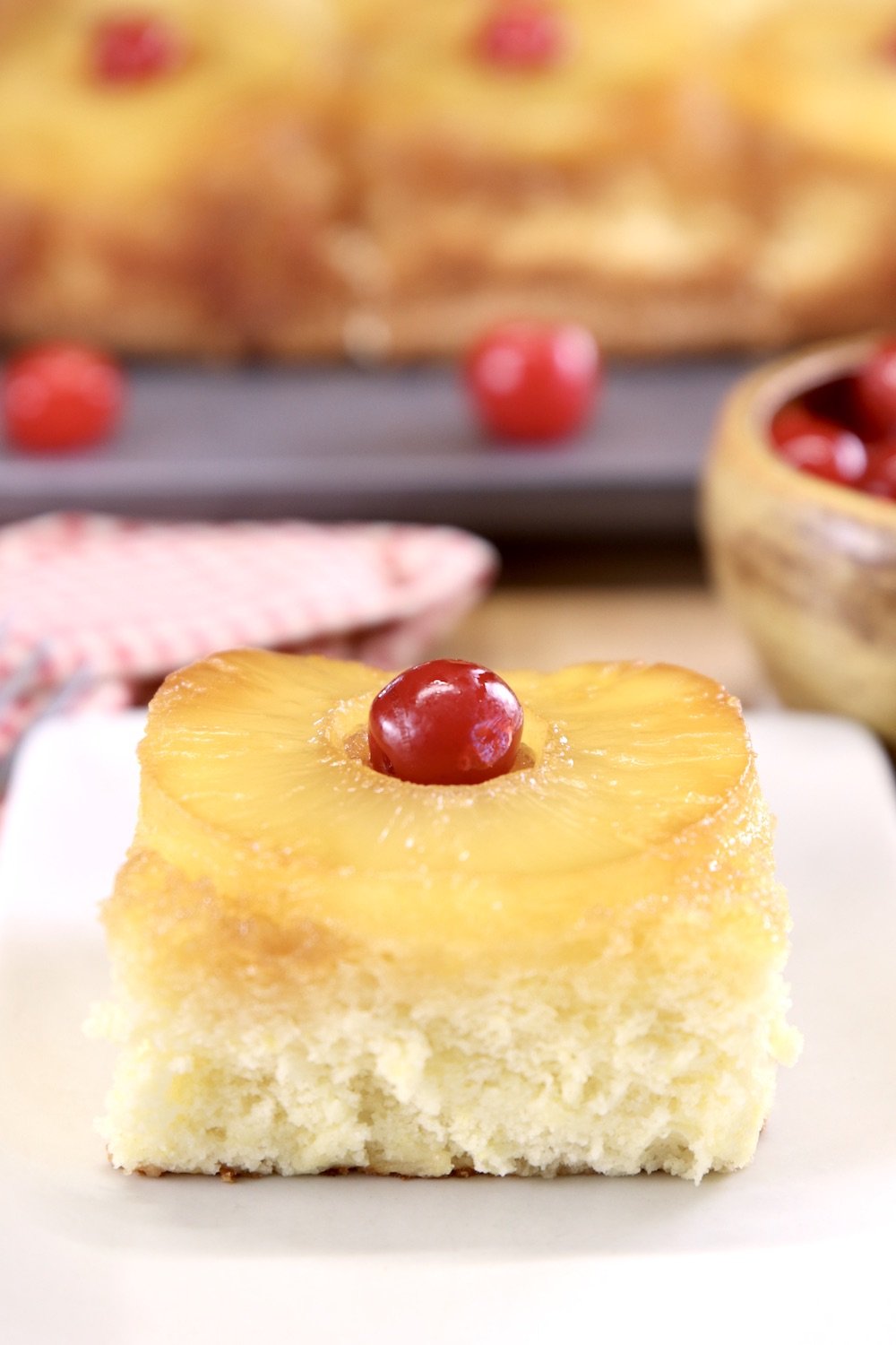 Pineapple Upside Down Cake Slice