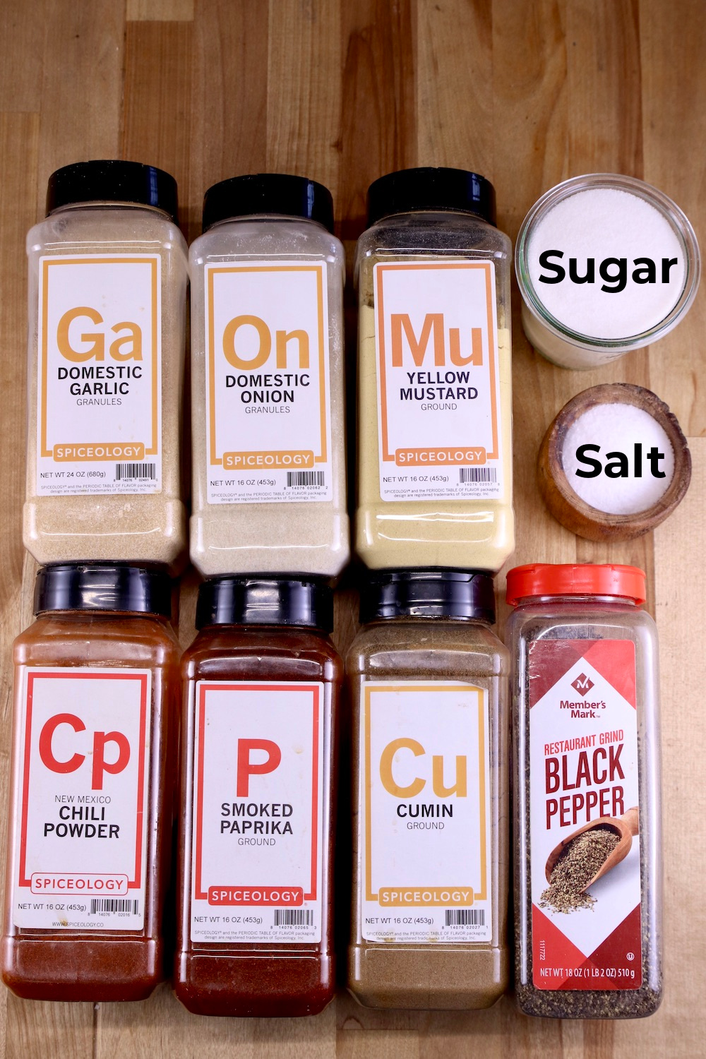 Ingredients for chili seasoning