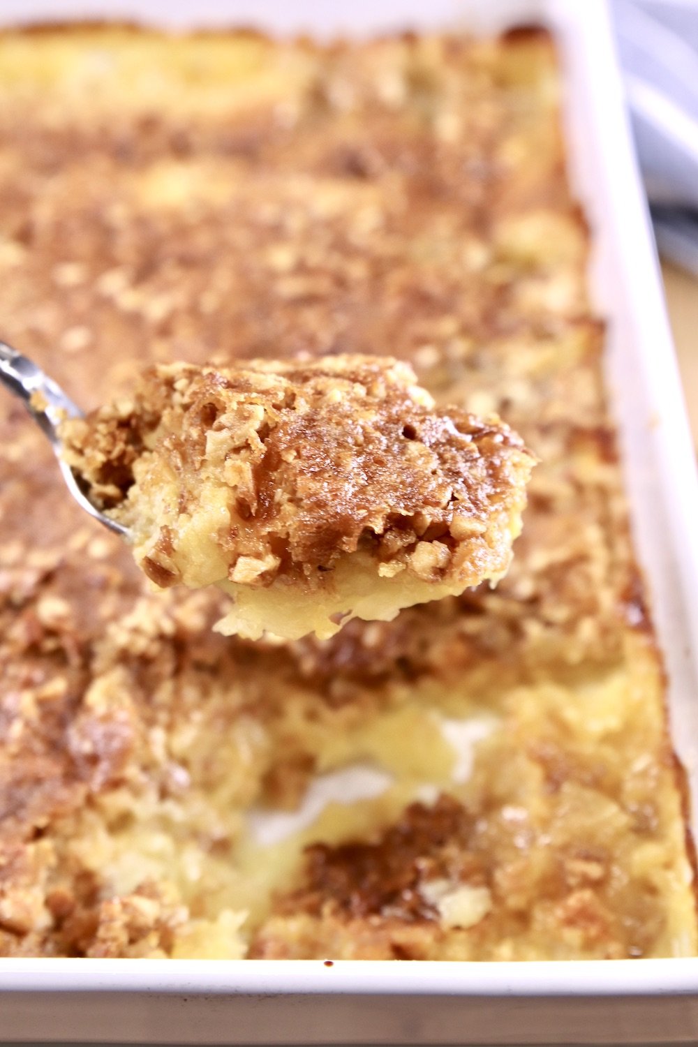 Spoonful of pineapple dump cake