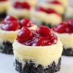 Mini Cherry Cheesecakes