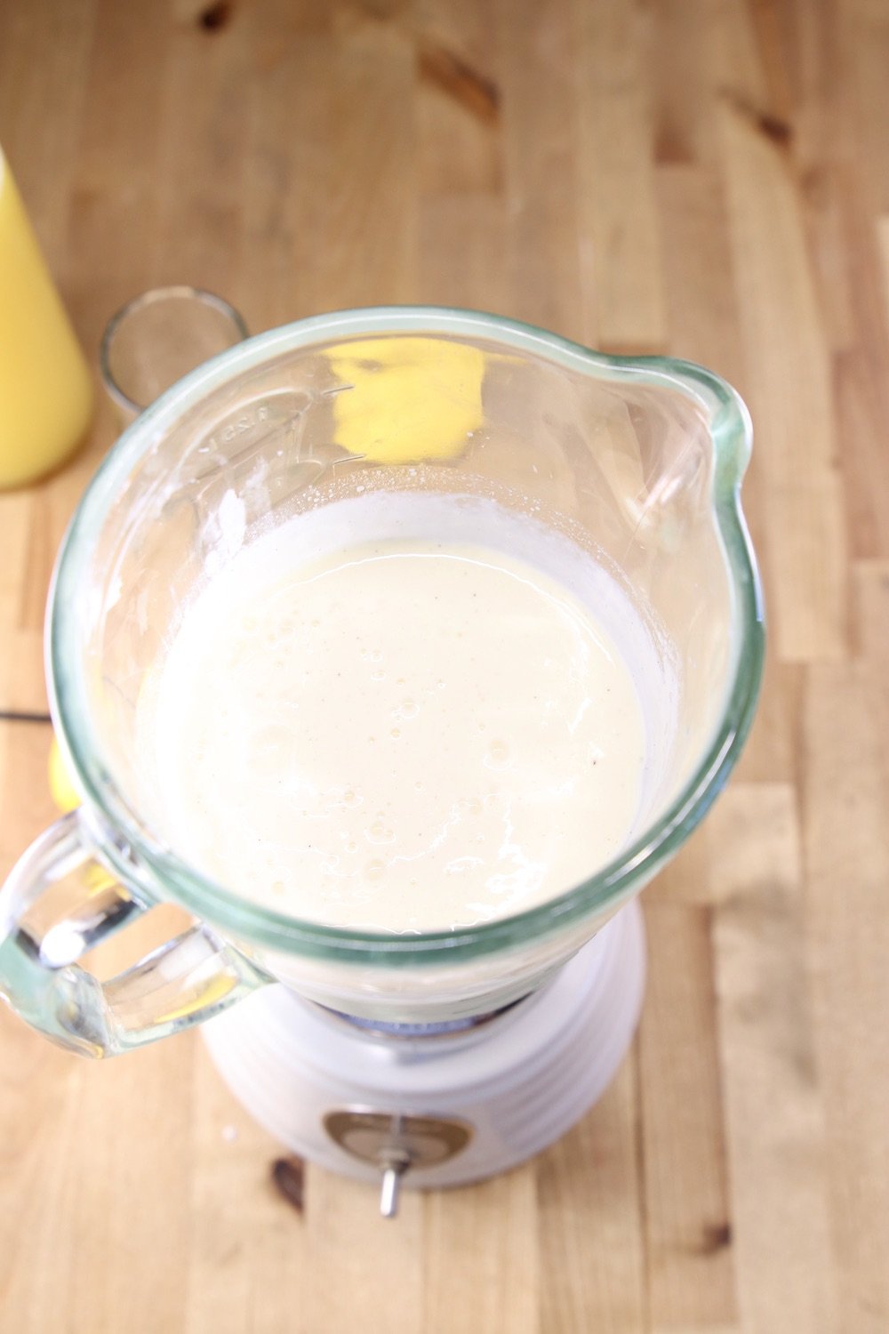 blended frozen ice cream and lemonade