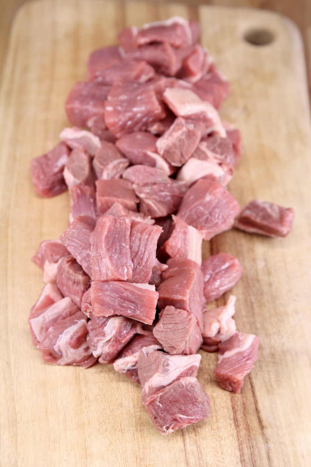Sirloin roast cut into chunks for stew