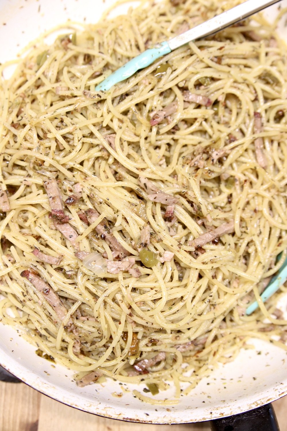 Brisket spaghetti 