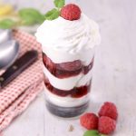 No Bake Raspberry Cheesecake in a glass