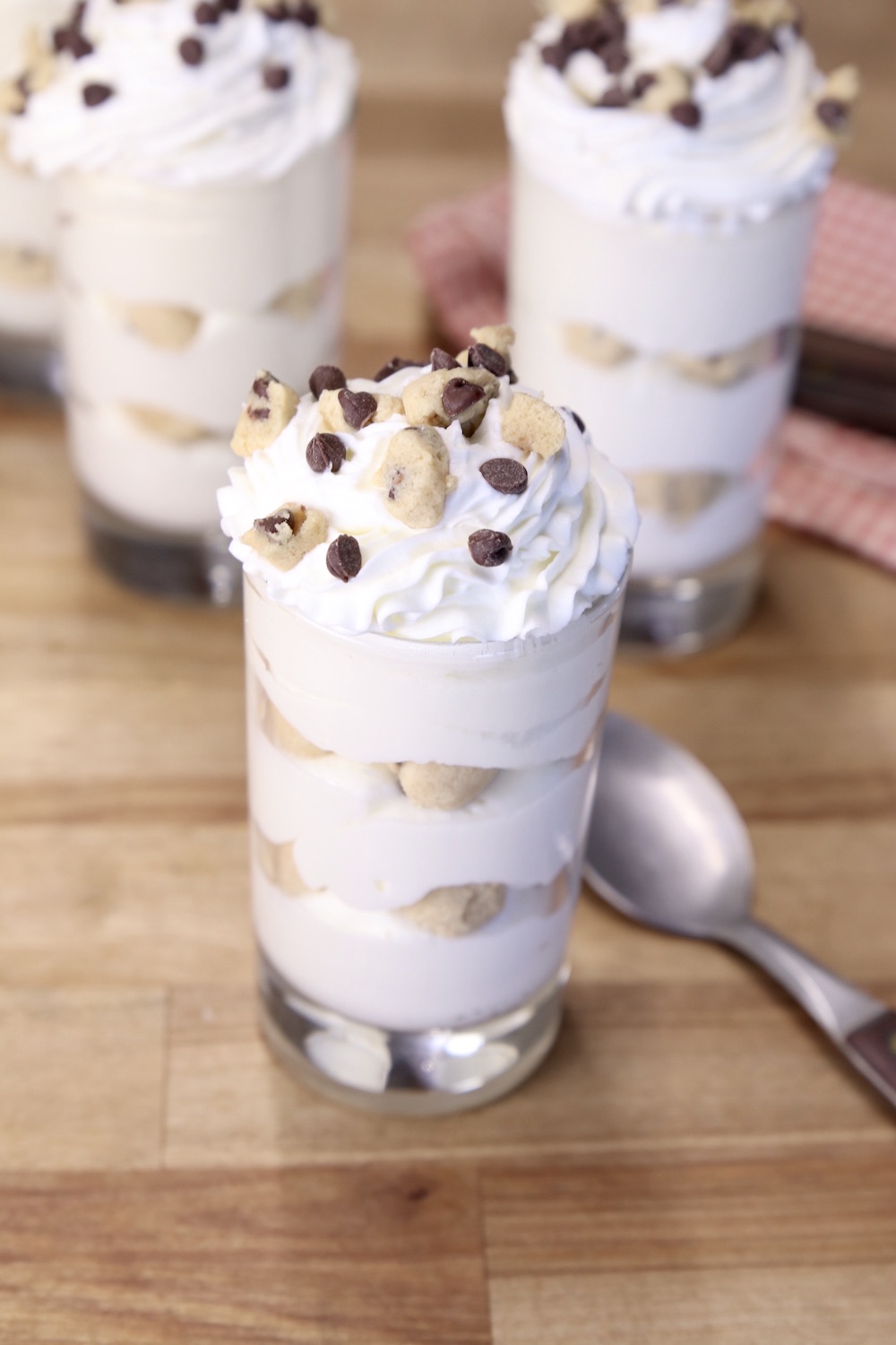 cookie dough cheesecake individual dessert glasses
