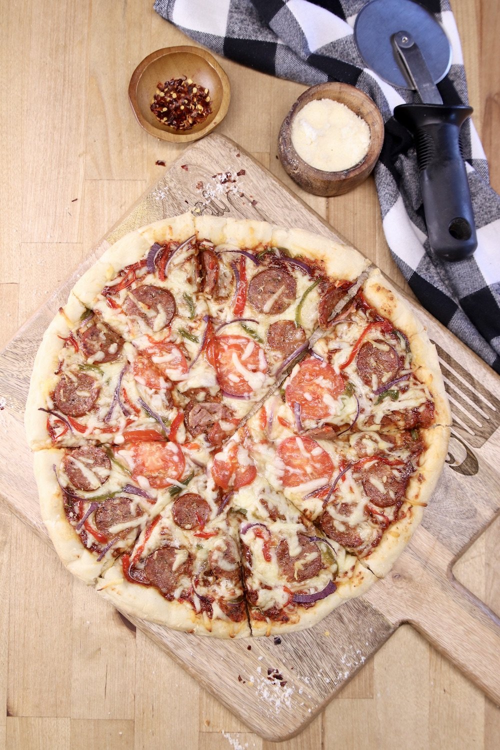 Smoked Sausage Pizza