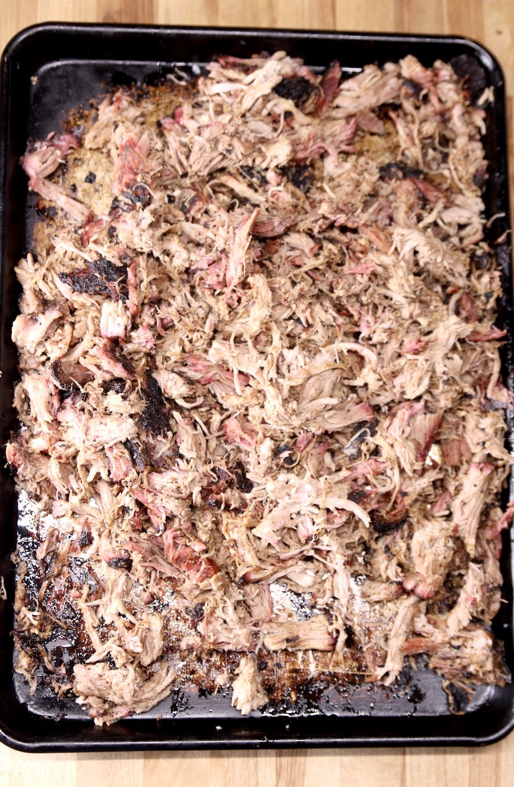 Shredded smoked pork