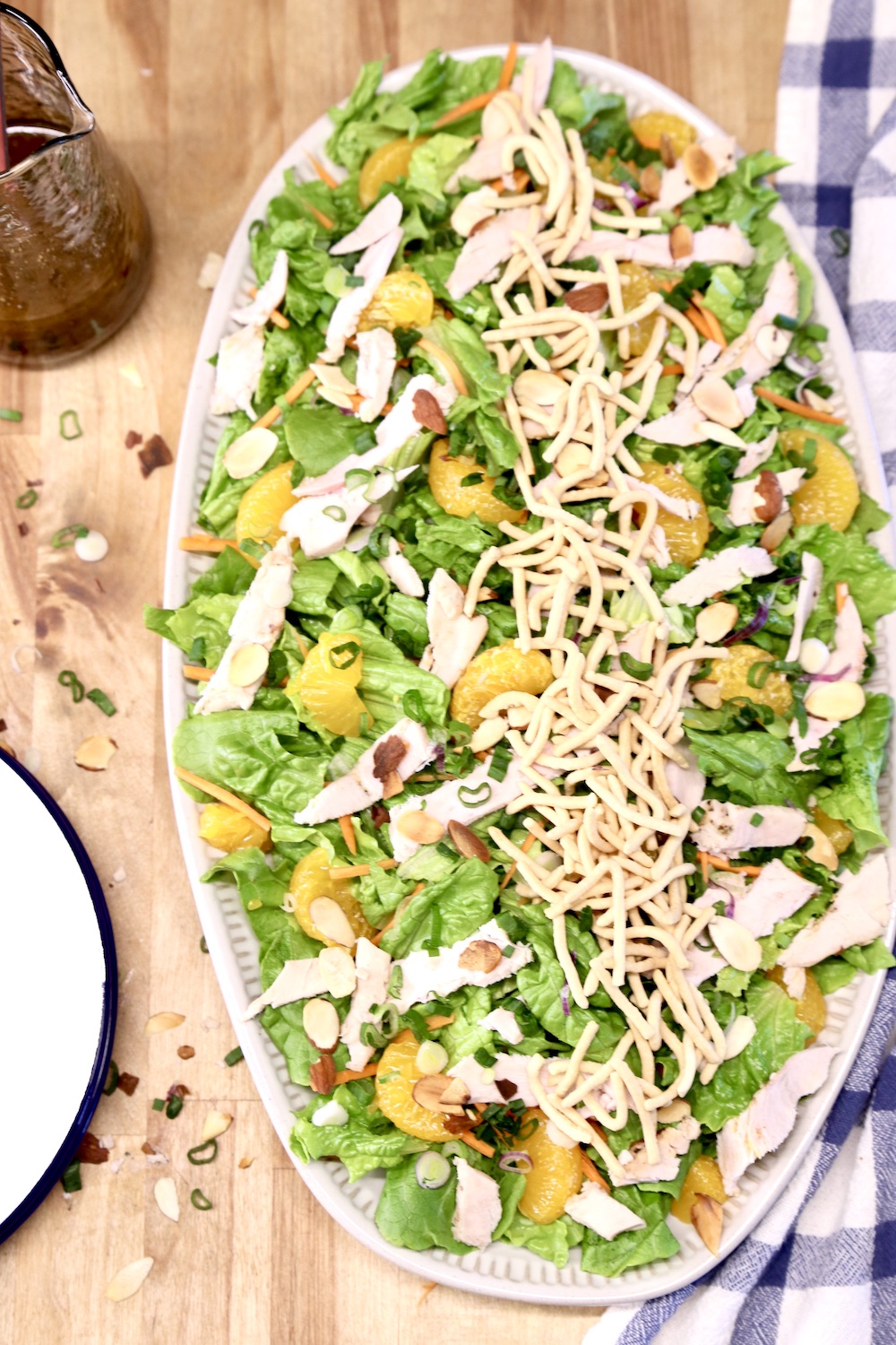 platter with Mandarin Orange Chicken Salad