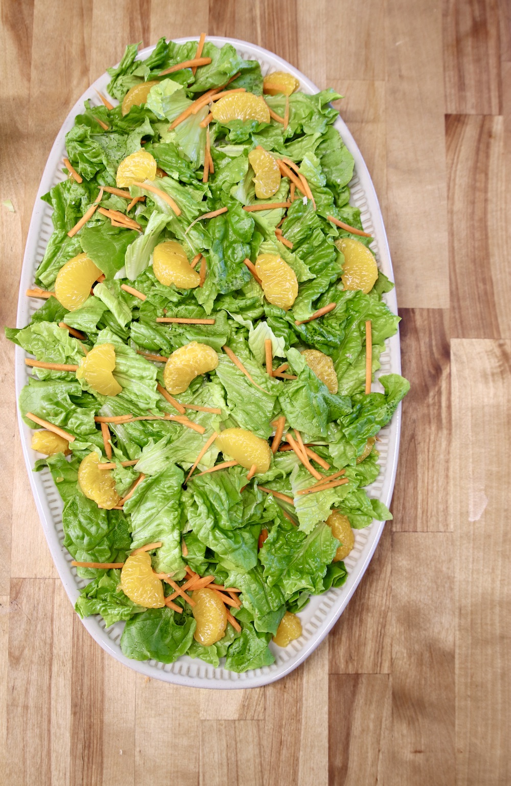 platter of orange salad with carrots
