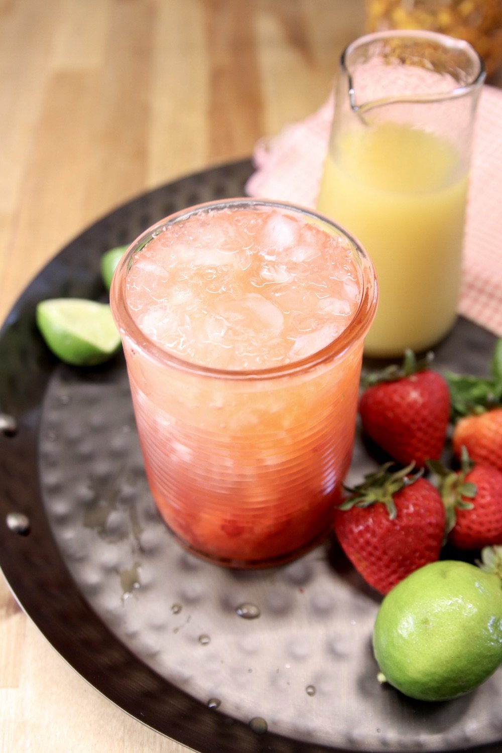 strawberry pineapple mojitos