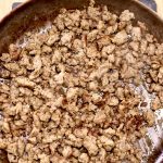 Browned Sweet Italian Sausage in a skillet