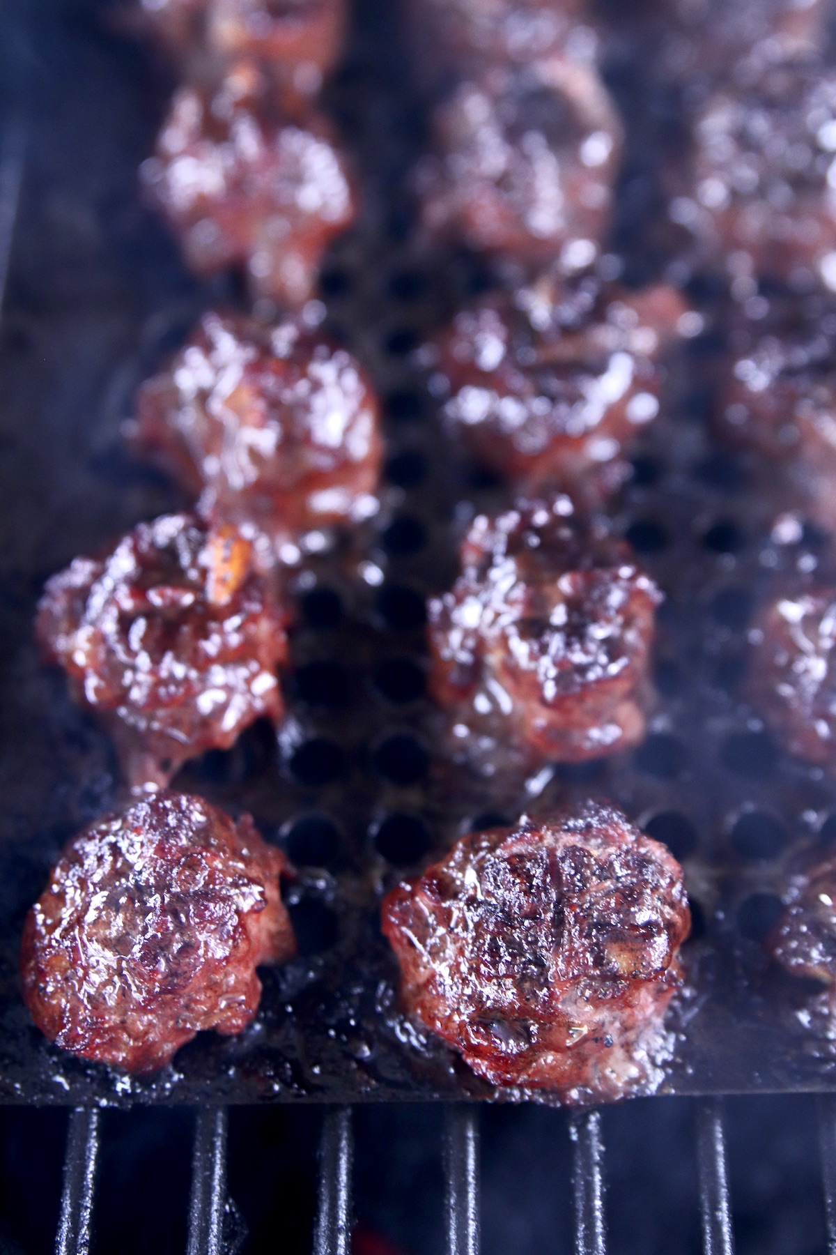grilling meatballs