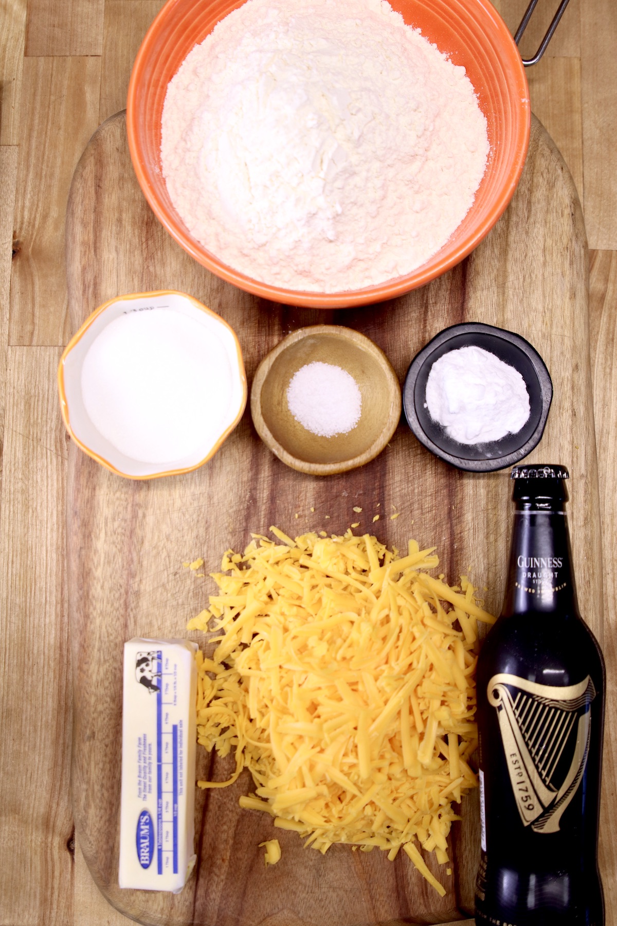 ingredients for beer bread
