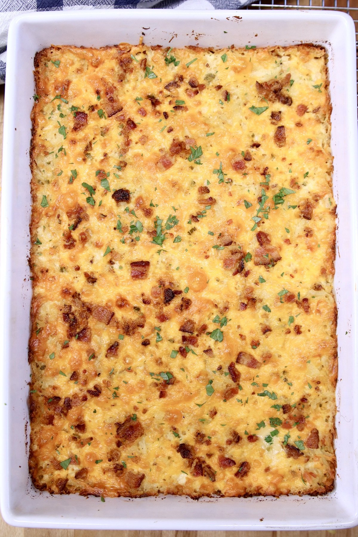 baked hashbrown casserole - 9 x 13 dish