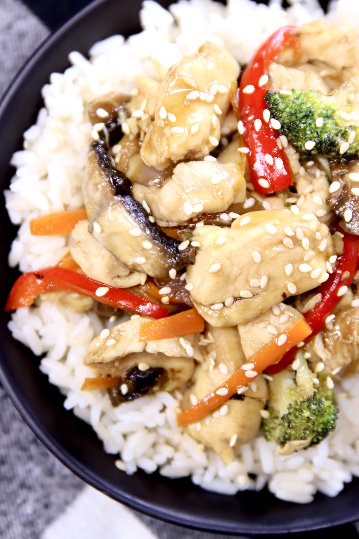 chicken stir fry with rice