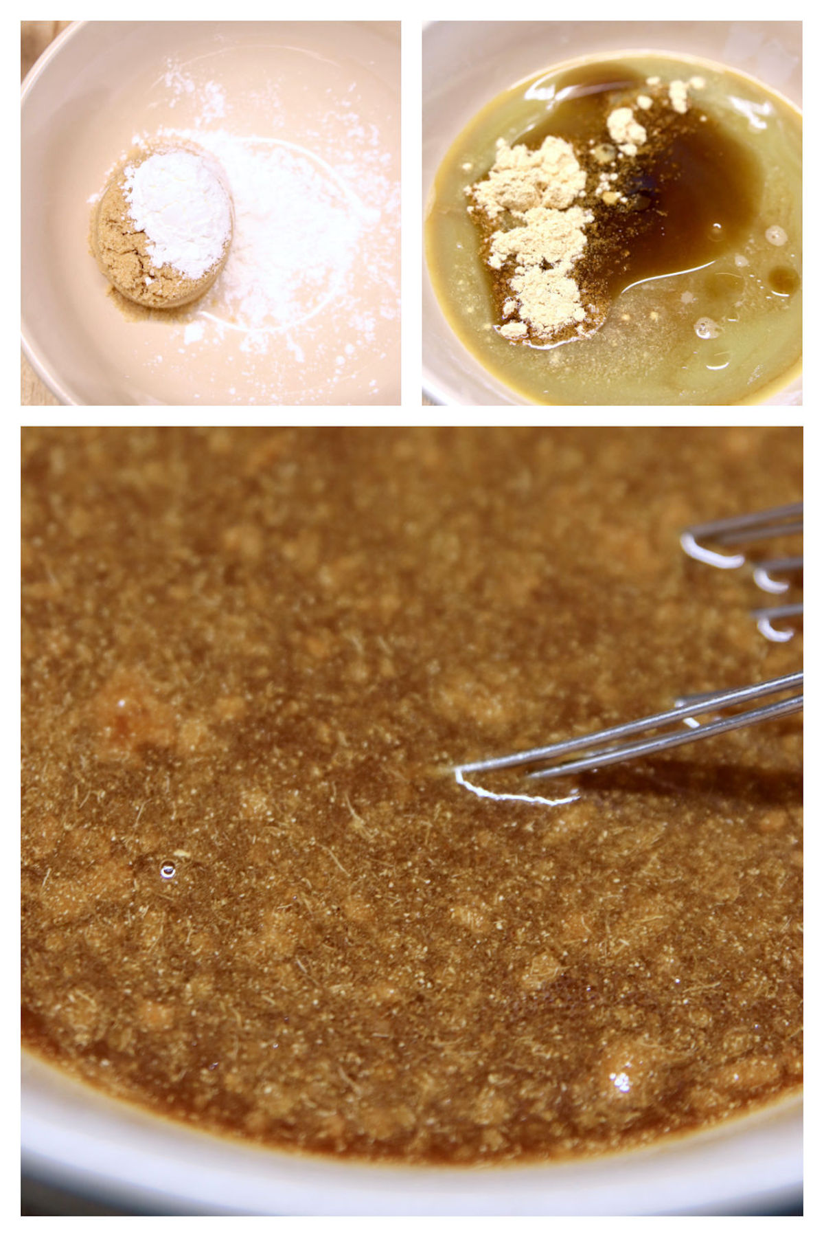 collage making stir fry sauce