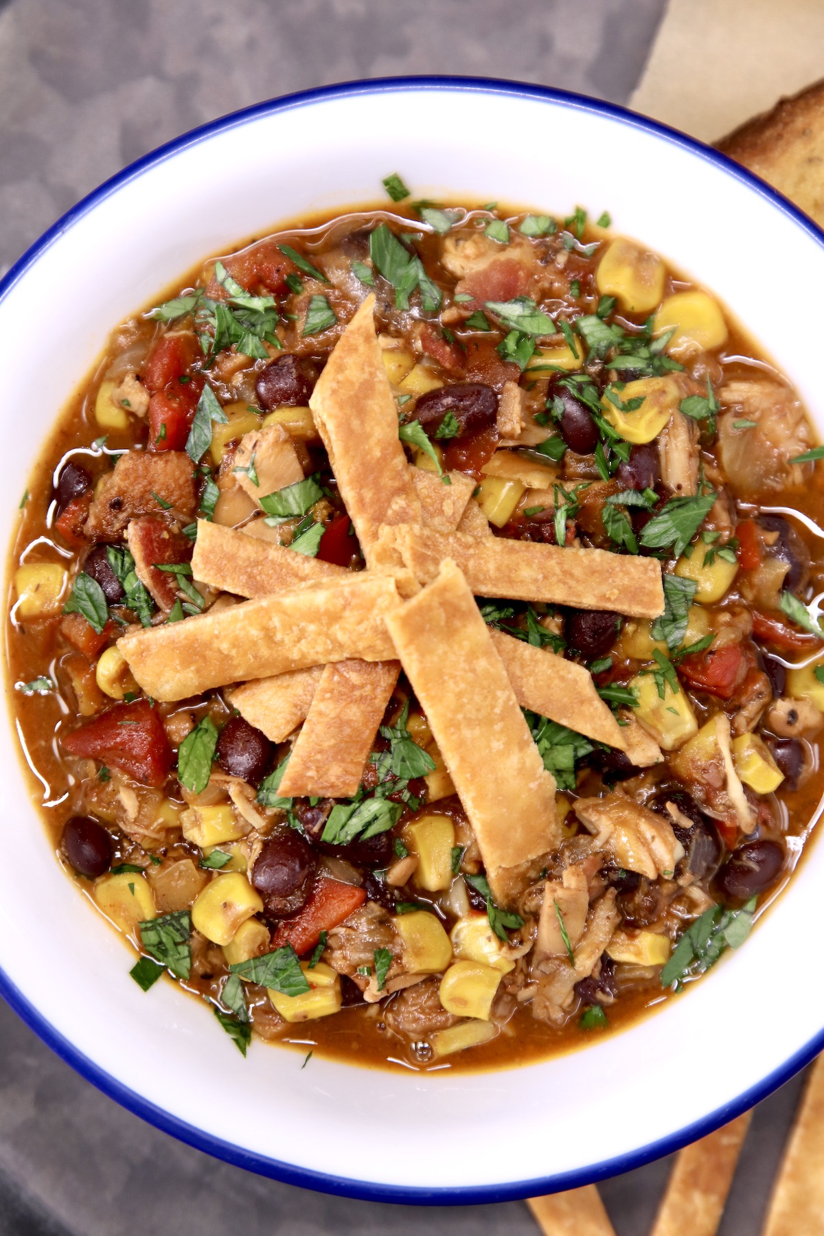 Chicken Tortilla Soup in a bowl