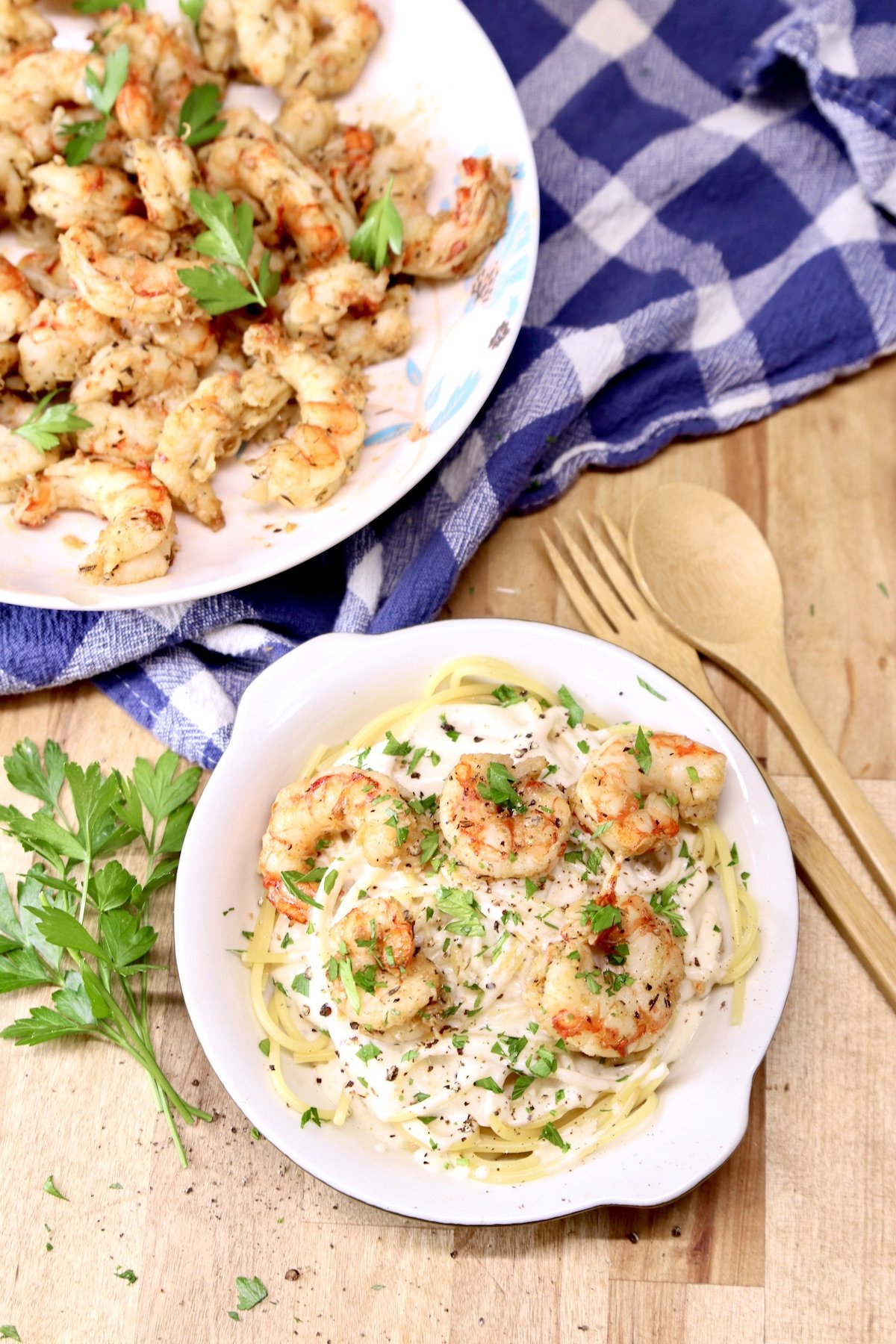shrimp pasta with cream sauce