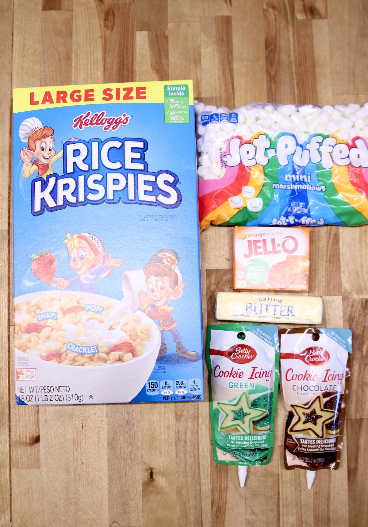 ingredients for pumpkin rice krispies treats